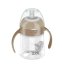 Detský eshop: Nevylievací dojčenský hrnček so slamkou a závažím lovi straw cup, 150 ml, hnedý