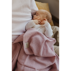 Mušelínové plienky 2ks 75x75 cm GREY/ROSE, od Sleepee