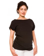 Detský eshop: Tehotenské tričko lia - čierne, značka Be MaaMaa