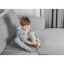 Celoročný spací vak s nohami MELANGE GREY/DARK GREY, veľkosť XS (6-12m), sivá/tmavosivá, od značky Sleepee