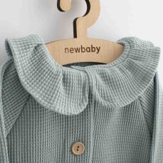Detský eshop: Dojčenský kabátik na gombíky New Baby Luxury clothing Laura sivý