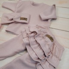 3-dielny oversize komplet: mikina + legíny so sukničkou + čelenka (74-86) Pink Glow, od značky Z&Z