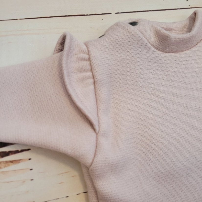 3-dielny oversize komplet: mikina + legíny so sukničkou + čelenka (74-86) Pink Glow, od značky Z&Z - Veľkosť: 80 (9-12m)