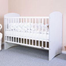 Detský eshop: Detská postieľka New Baby LEO bielo-sivá