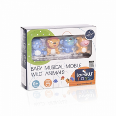 Detský eshop - Hudební kolotoč na postieľku Wild Animals