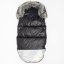 Detský eshop: Luxusný fusak s kožušinkou Shine New Baby čierno strieborny