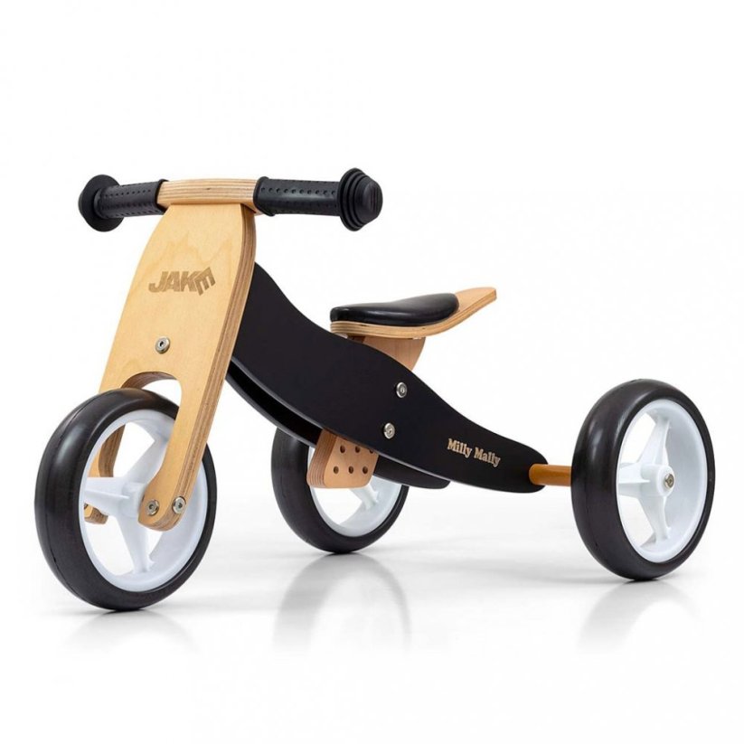 Detský eshop - Detské multifunkčné odrážadlo bicykel 2v1 JAKE Classic Black