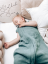Detský eshop - Oboustranný lehký mušelínový spací pytel Bottle Green 0-4 měsíce S