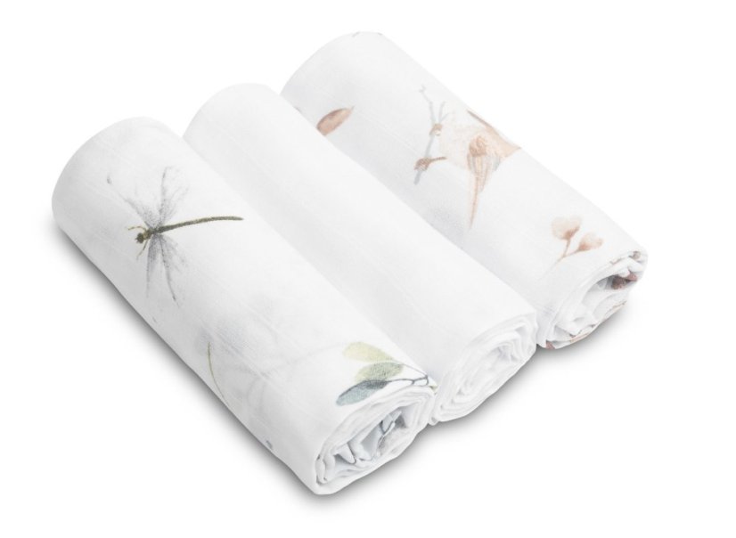 Mušelínové plienky 3 ks, biela od značky Sensillo