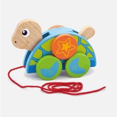 Detský eshop: Drevená ťahacia hračka na šnúrke Viga Korytnačka