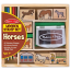 Drevené pečiatky v krabici Melissa&Doug, Horses, od značky Melissa&Doug