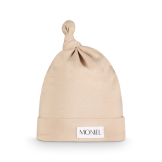 Detská čiapka, PASTEL Beige, béžová, 0-3 mesiace, od značky Moniel