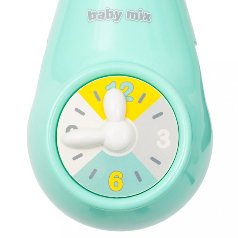 Detský eshop: Kolotoč nad postieľku so svetelným projektorom Baby Mix mätový