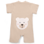 Detský overal s krátkym rukávom Bear, PASTEL Beige, béžová, od značky Moniel