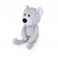 Detský eshop: Detská plyšová hračka/maznáčik macko, 19cm, svetlo sivý
