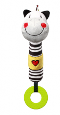 Plyšová pískacia hračka s Detské hryzátkom Zebra Zack, 26 cm, značka BabyOno