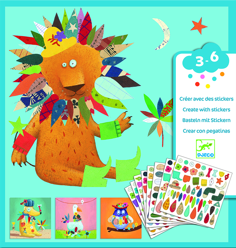 Detský eshop: Tvoríme so samolepkami: Zvieratká