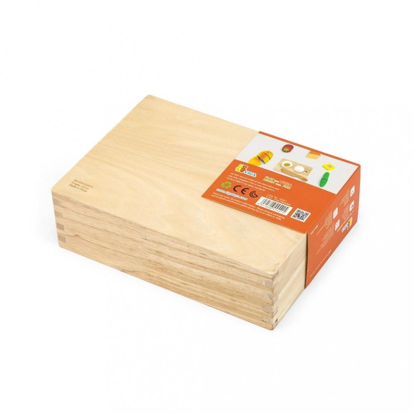 Detský eshop - Drevená zostava na krájanie Raňajky Viga