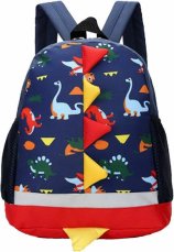Batoh/ruksak, aktovka pre predškoláka Dinosaury - tm. modrý