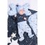 Detský eshop: Dojčenské bavlnené body s krátkym rukávom Nicol Max dark