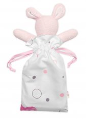 Detský eshop: Maznáčik, prítulníček zajačik, froté + bavlna, i love girl baby nellys, ružová