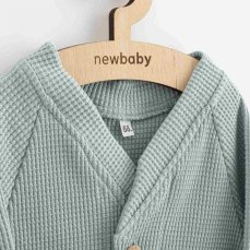 Detský eshop: Dojčenský kabátik na gombíky New Baby Luxury clothing Oliver sivý