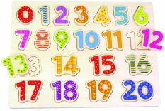 Detský eshop: Drevená edukačná vkladačka, puzzle lelin - číslice