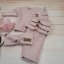 3-dielny oversize komplet: mikina + legíny so sukničkou + čelenka (74-86) Pink Glow, od značky Z&Z - Veľkosť: 80 (9-12m)