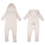 Detský rastúci teplákový overal Rabbit, BASIC Light Beige, svetlá béžová, od značky Moniel