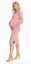Detský eshop: Tehotenské a dojčiace šaty s krátkym rukávom - pudrová, vel. s/m, značka Be MaaMaa