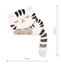 Detský eshop: Maznáčik/šustík mačka, kitty, 17,5 x 15 cm