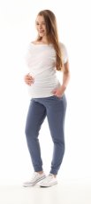 Tehotenské nohavice/tepláky Gregx, Vigo s vreckami - jeans