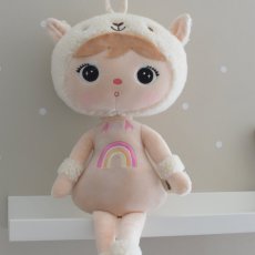 Látková bábika Boho Beige Llama béžová od značky Metoo