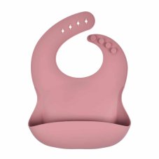Detský silikónový podbradník (Dark pink) - ružový od značky Martons