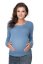 Detský eshop: Těhotenský priadzový svetrík - sv. modrý, značka Be MaaMaa