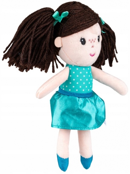 Detský eshop: Handrová bábika, anetka, čierne vlásky
