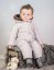 Detský eshop: Detská kombinéza s kapucňou a kožušinkou baby nellys prešívaná bez chodidiel - sivá