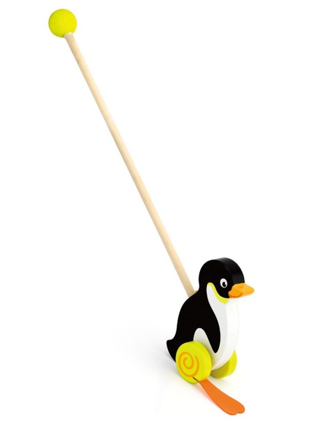 Detský eshop: Drevená jazdiaca hračka Viga tučniak