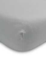Detská napínacia plachta jersey DELUXE do postieľky, sivá, 120x60 cm, od značky Sensillo