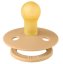 Detský eshop: Kaučukový cumlík, bibskaučukový cumlík bibs, 0-6 m, žlto/pieskový