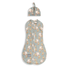 Zavinovačka Second STEP SWADDLE s čiapkou zadarmo, VINTAGE ANIMALS SKY BLUE, od značky Sleepee