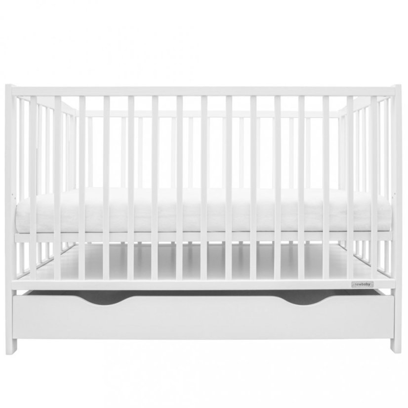 Detský eshop: Detská postieľka so šuplíkom New Baby LILLY biela