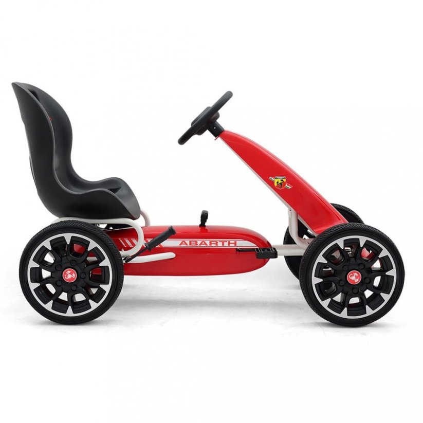 Detský eshop - Detská šliapacia motokára Go-kart Abarth červená