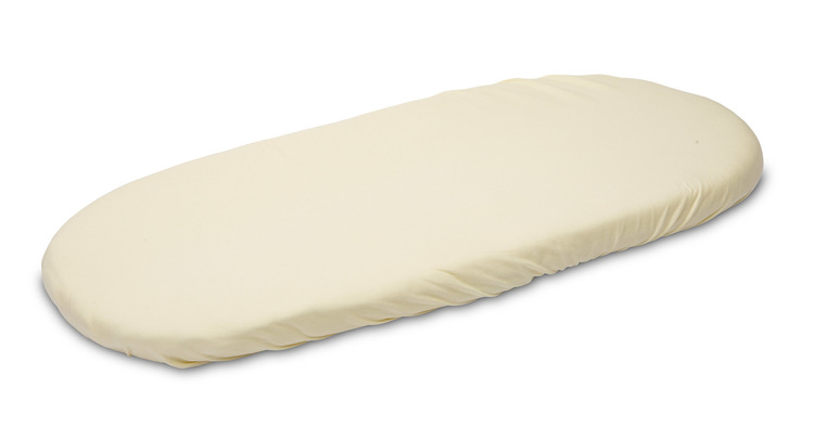 Detská napínacia plachta jersey do kočíka, 90x40 cm, krémová, od značky Sensillo