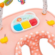 Detský eshop: Detské chodítko so silikónovými kolieskami New Baby Forest Kingdom Pink
