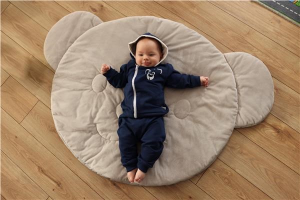 Detský eshop - Dojčenské tepláčky a mikinka Animals Cat modrá