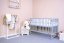 Detský eshop: Detská postieľka New Baby LILLY so sťahovacou bočnicou sivá