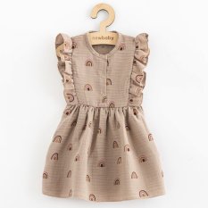 Detský eshop: Letné dojčenské mušelínové šaty New Baby Rainbow