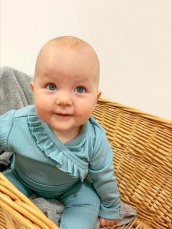 Detský eshop: 2-dielna dojčenská súprava New Baby Stripes ľadovo modrá