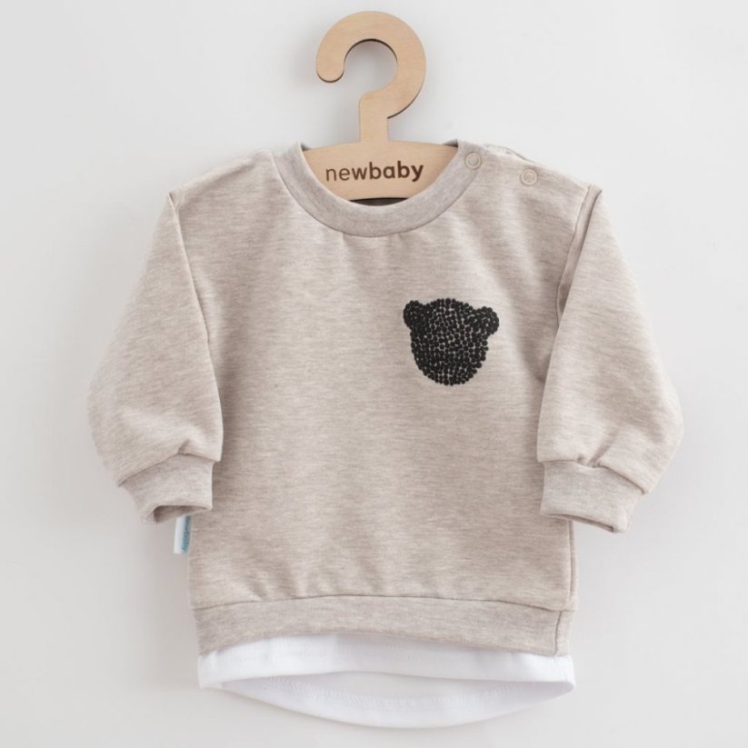 Detský eshop: Dojčenská súprava tričko a tepláčky New Baby Brave Bear ABS béžová